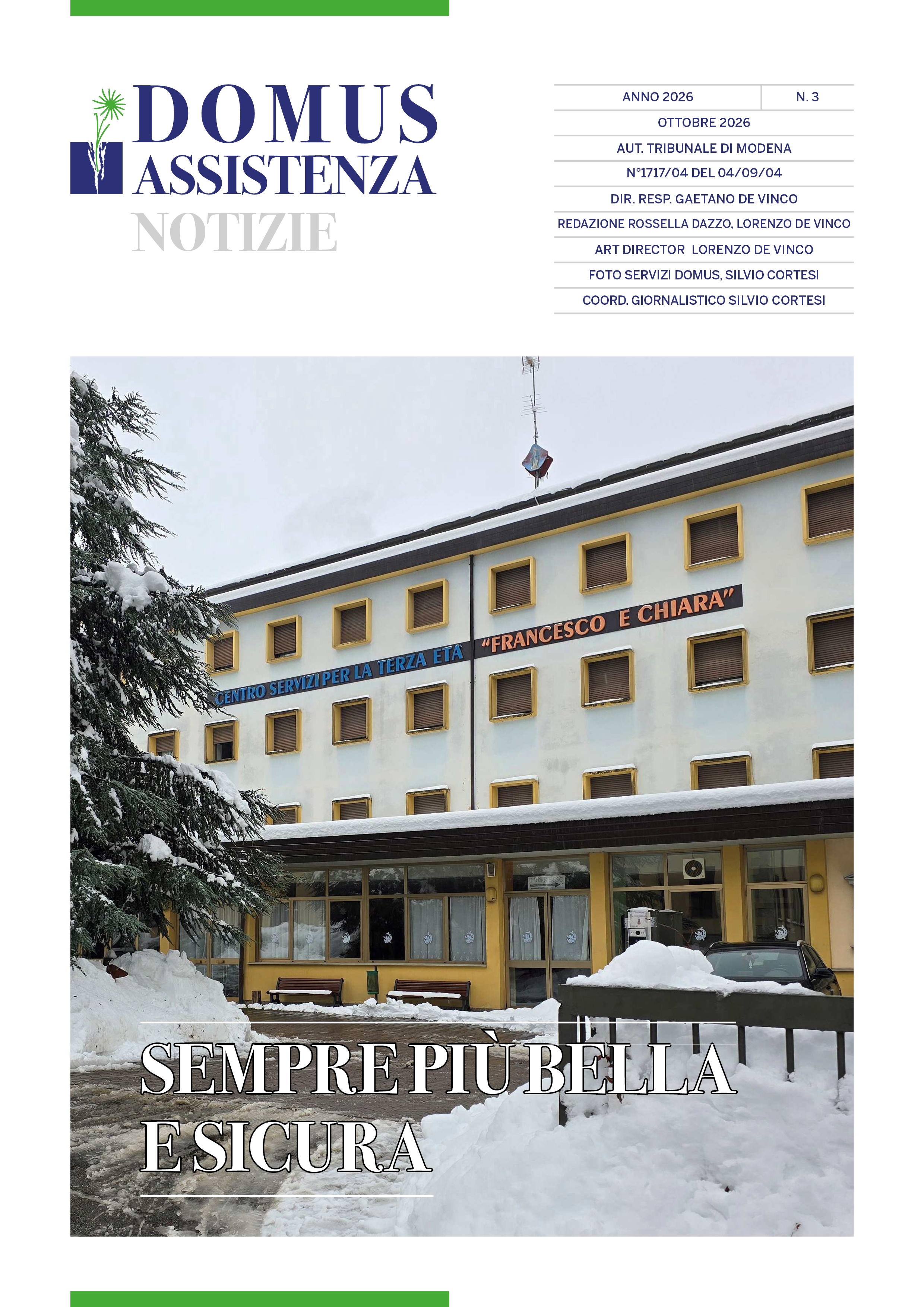 Copertina del numero di Ottobre 2026